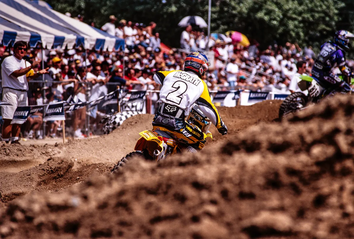 Jeff Emig railing a corner at a national